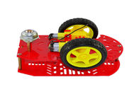 Two Wheel Drive Arduino Car Robot Multi - Hole With Red / Yellow Color
